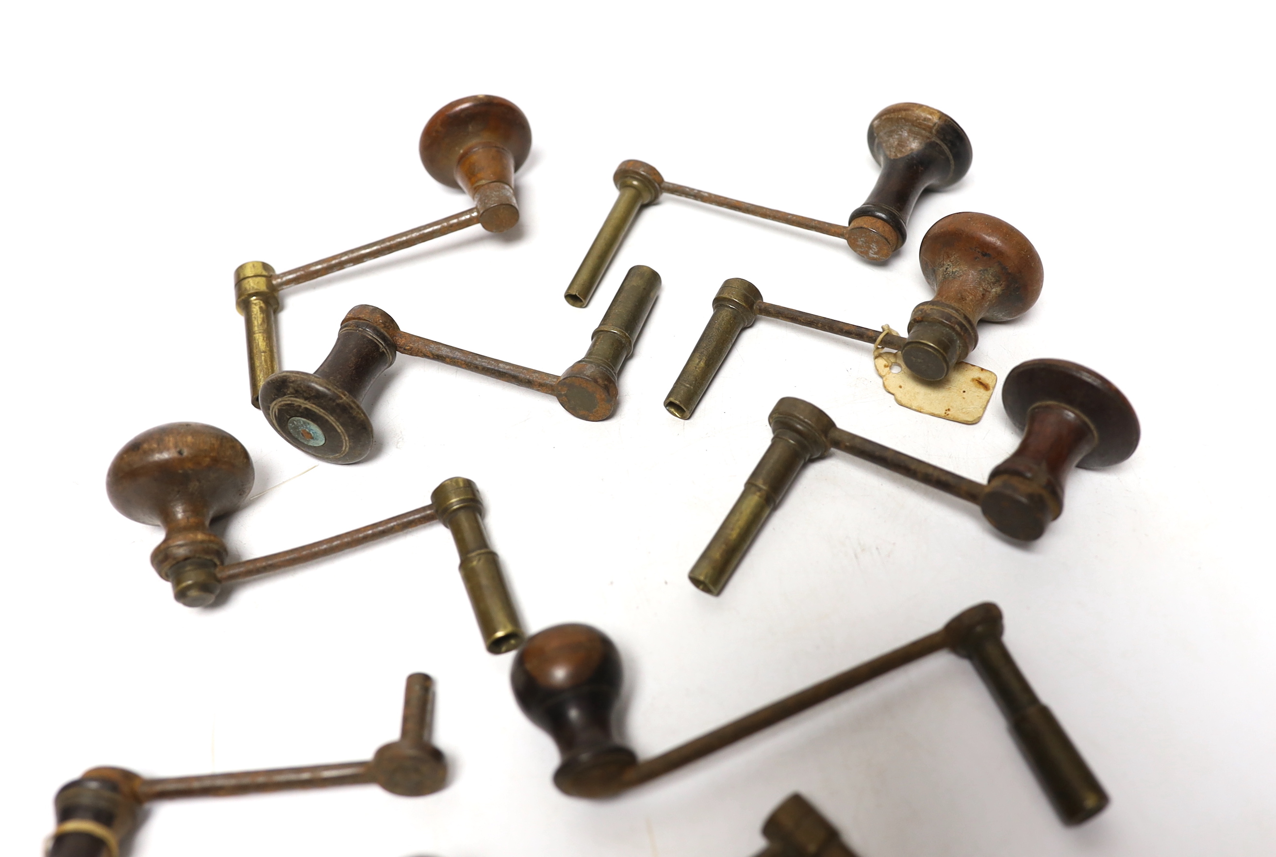 A quantity of longcase and bracket clock keys
